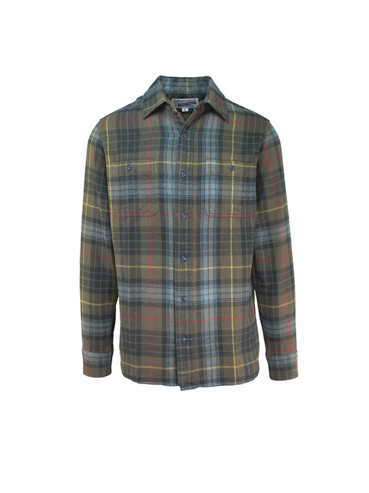 SH2135 Plaid Cotton Flannel - Moss