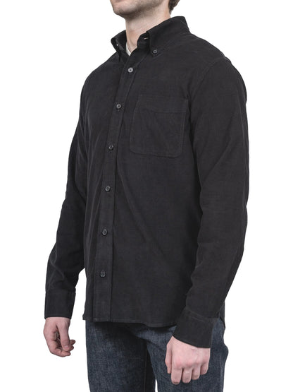 SH2415 Pinwale Corduroy Shirt - Black