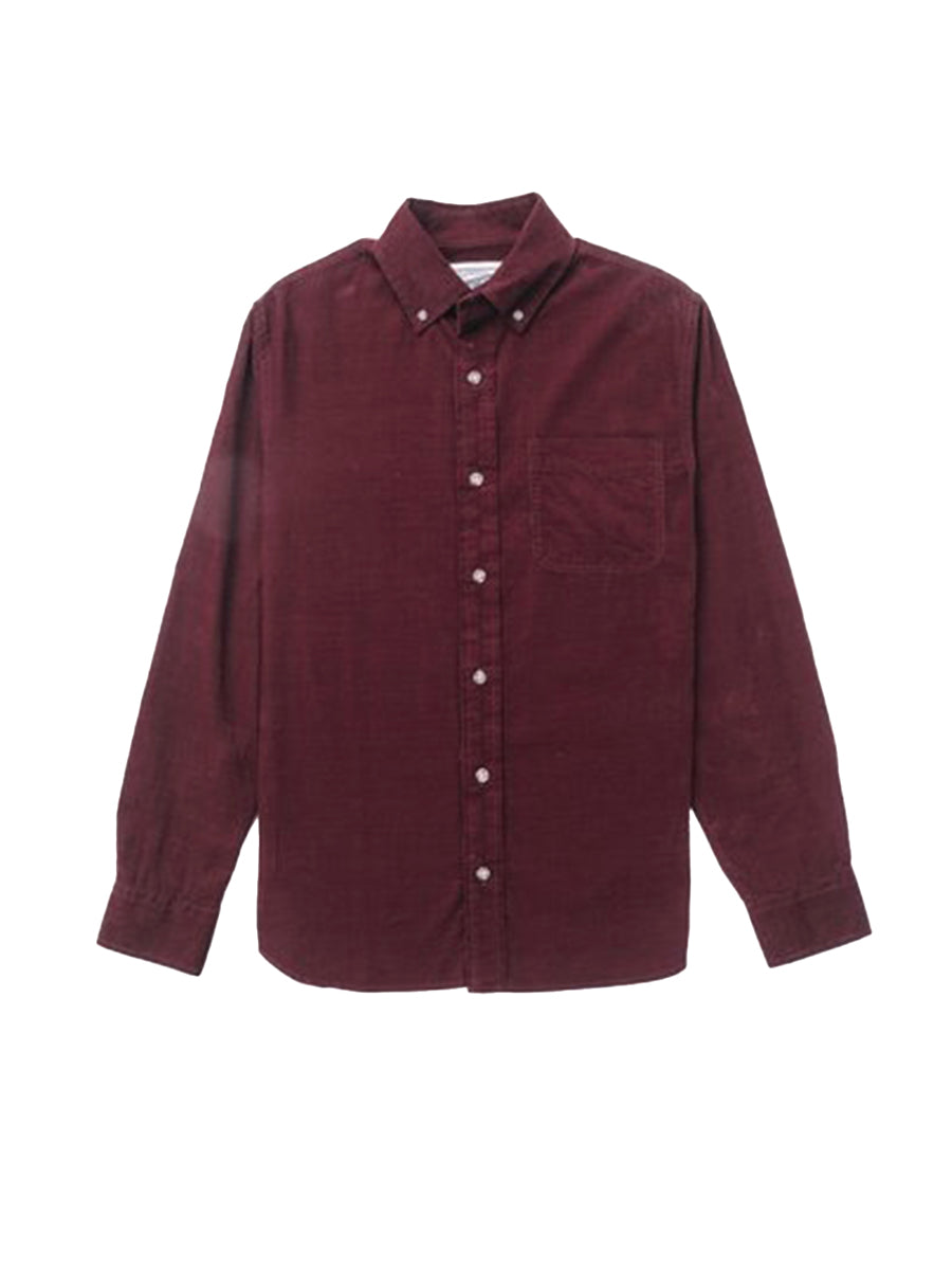 SH2415 Pinwale Corduroy Shirt - Burgundy