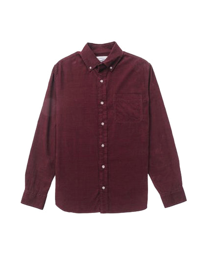 SH2415 Pinwale Corduroy Shirt - Burgundy