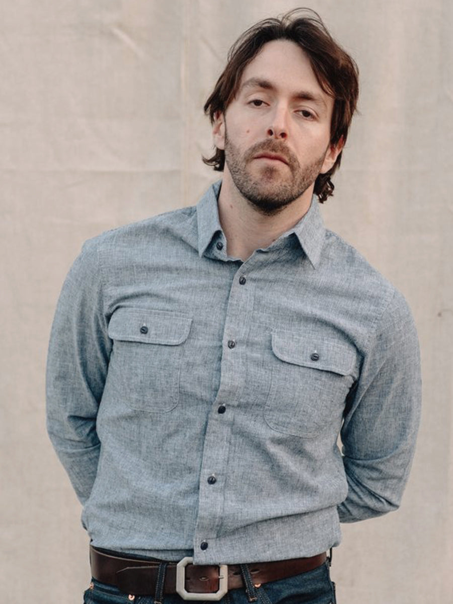 SH2304 Work Shirt - Ticking Stripe