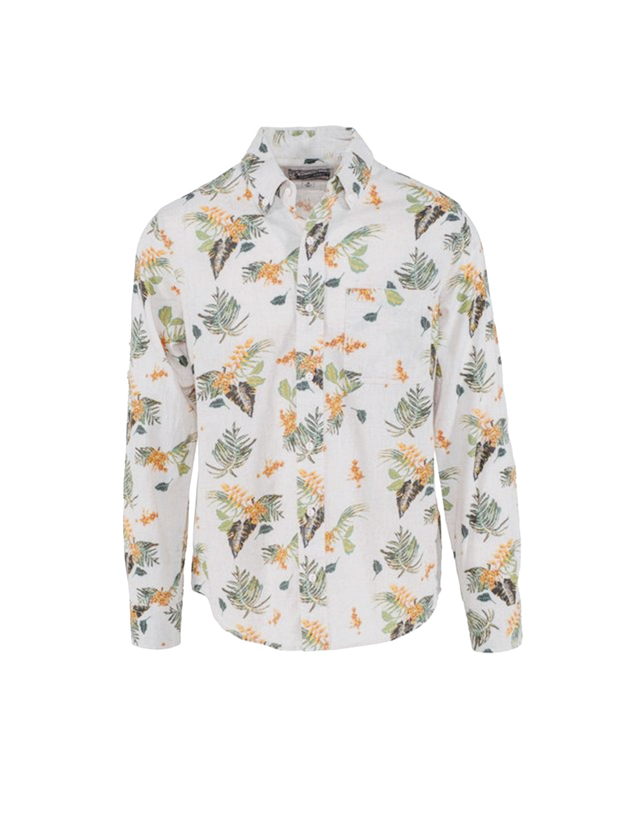 SH2520 Tropical Work Shirt - Off-White