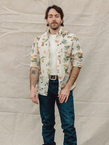 SH2520 Tropical Work Shirt - Off-White