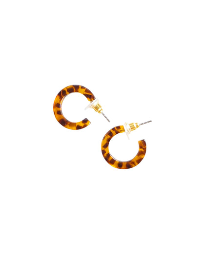 Cameron Micro Hoops - Amber Dot