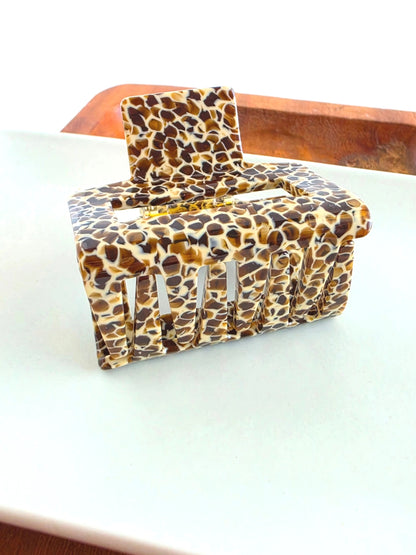 Carly Hair Claw - Giraffe