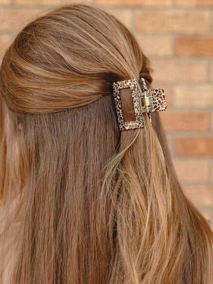 Carly Hair Claw - Giraffe