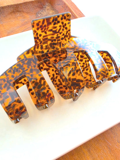 Catherine Hair Claw - Amber Dot
