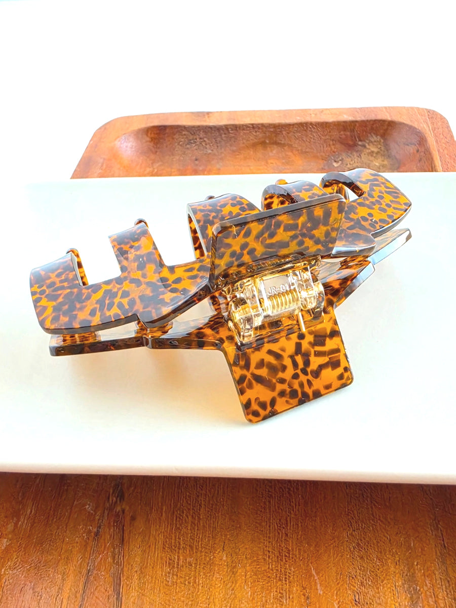 Catherine Hair Claw - Amber Dot