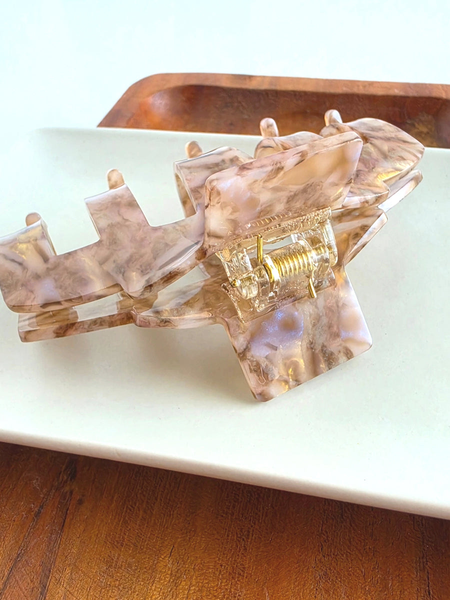 Catherine Hair Claw - Shimmering Taupe