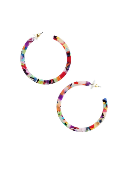 Cameron Large Hoops - Fiesta Multi