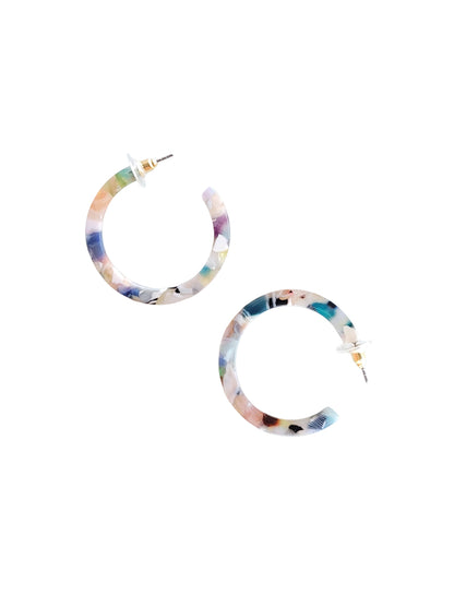 Cameron Midi Hoops - Confetti Multi