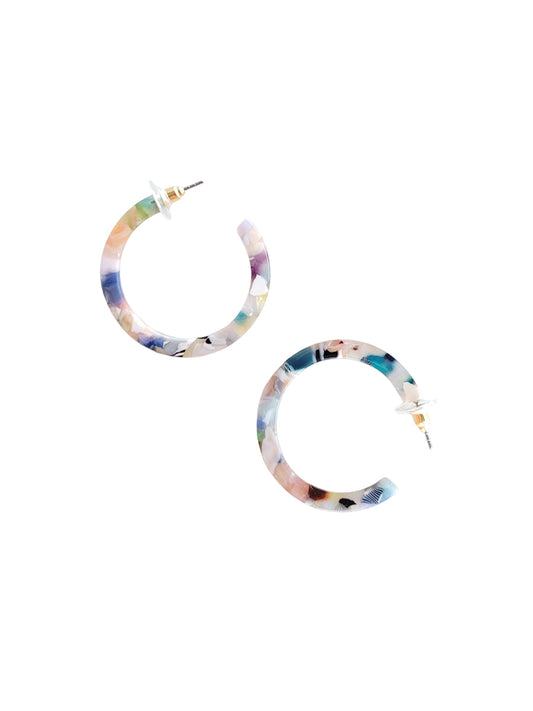 Cameron Midi Hoops - Confetti Multi