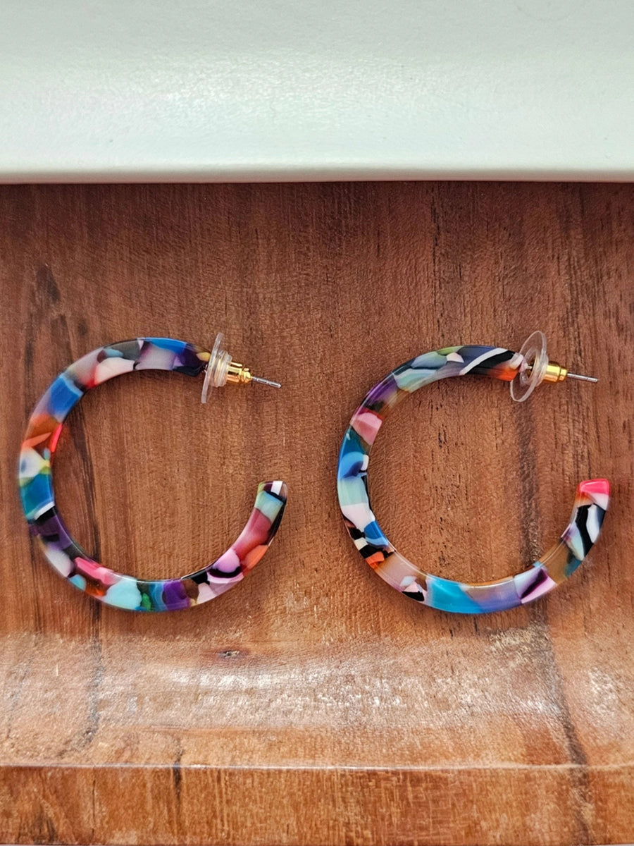 Cameron Midi Hoops - Fiesta Multi