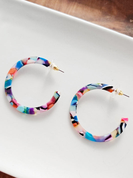 Cameron Midi Hoops - Fiesta Multi