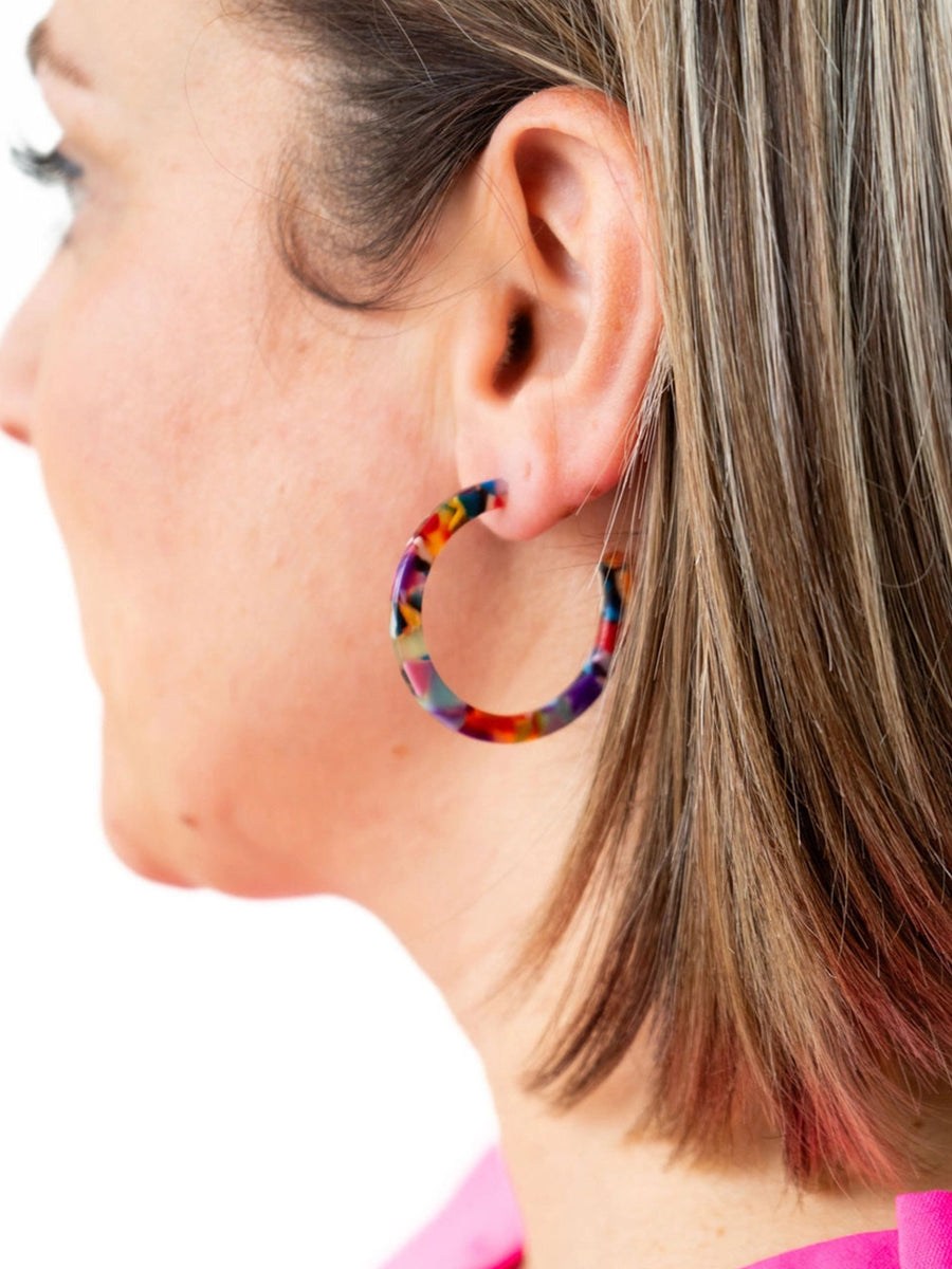 Cameron Midi Hoops - Fiesta Multi