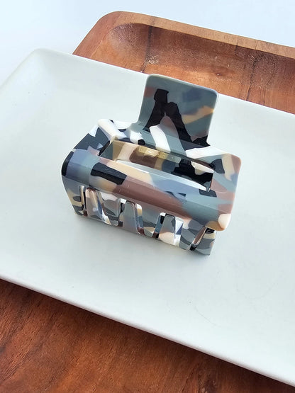 Carly Hair Claw - Camo Terrazzo