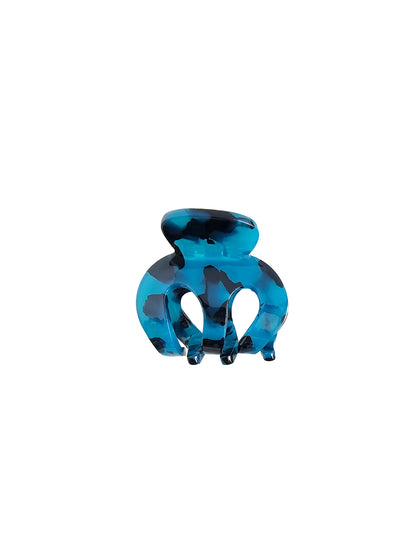 Claire Mini Hair Claw - Blue Tortoise