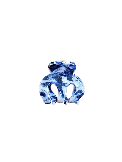 Claire Mini Hair Claw - Ocean Waves