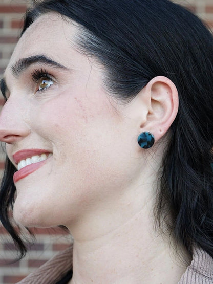 Sophie Studs - Blue Tortoise