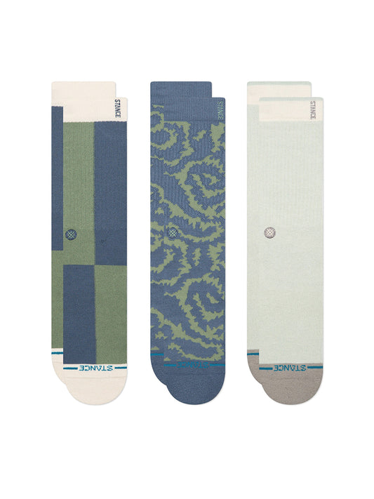 All-Terrain Crew Sock 3-Pack - Green