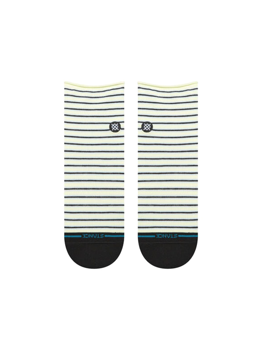 Blue Fade Quarter Socks - Ice Blue