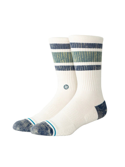 Signature Washed Boyd Crew Socks - Atlantic