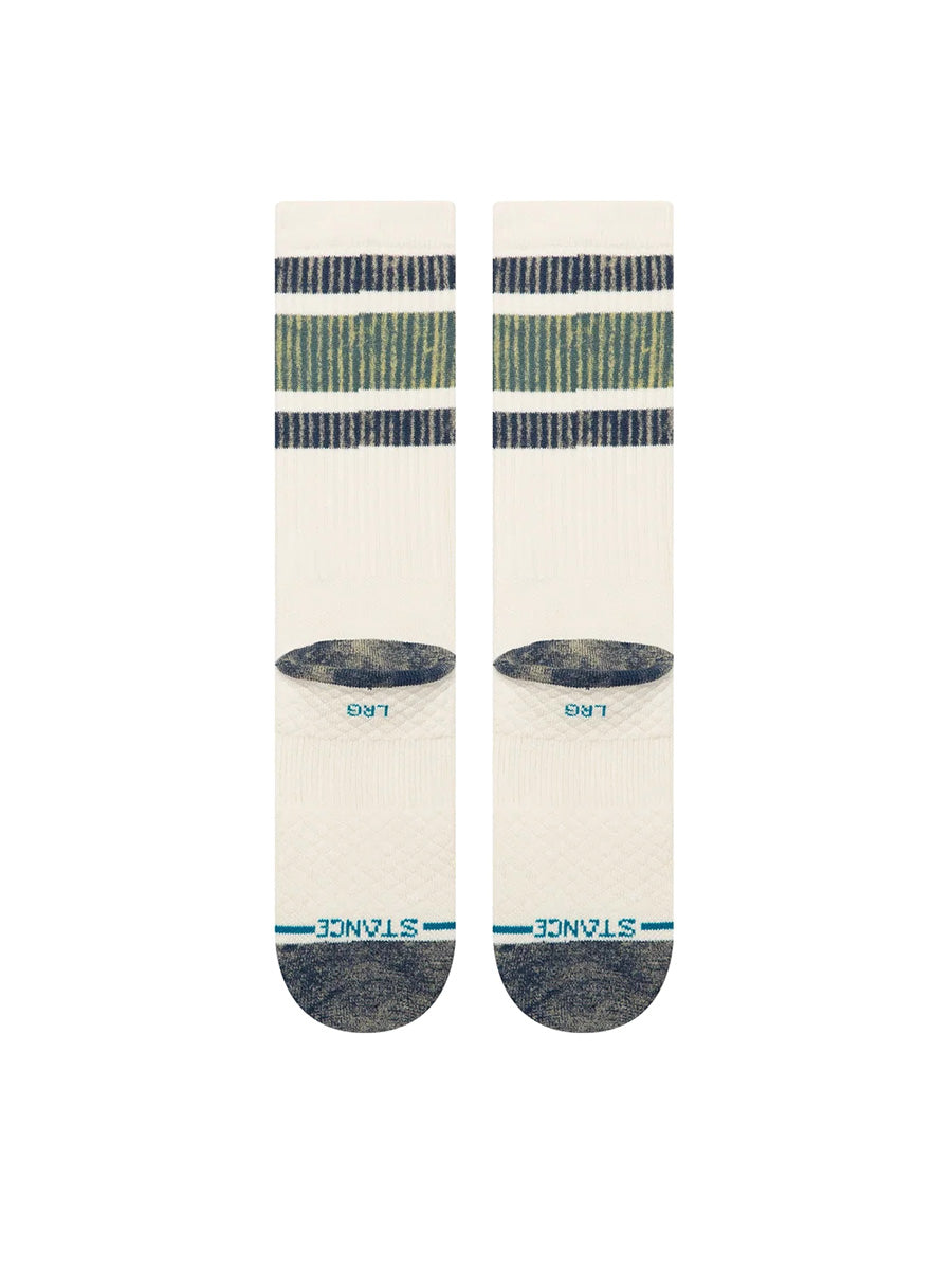 Signature Washed Boyd Crew Socks - Atlantic