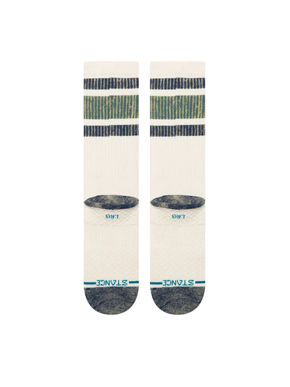 Signature Washed Boyd Crew Socks - Atlantic