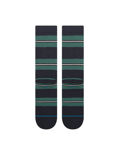 Caesar Stripe Crew Socks - Green
