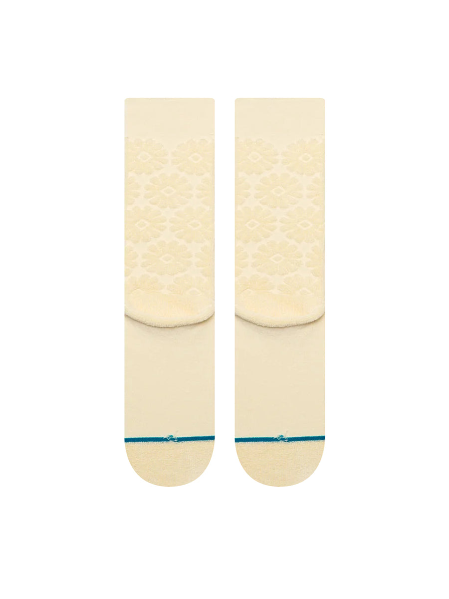 Daisy Terry Crew Socks - Off White