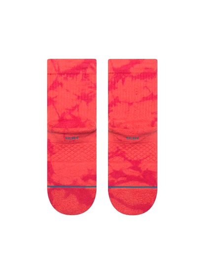 Dye-Namic Quarter Socks - Red