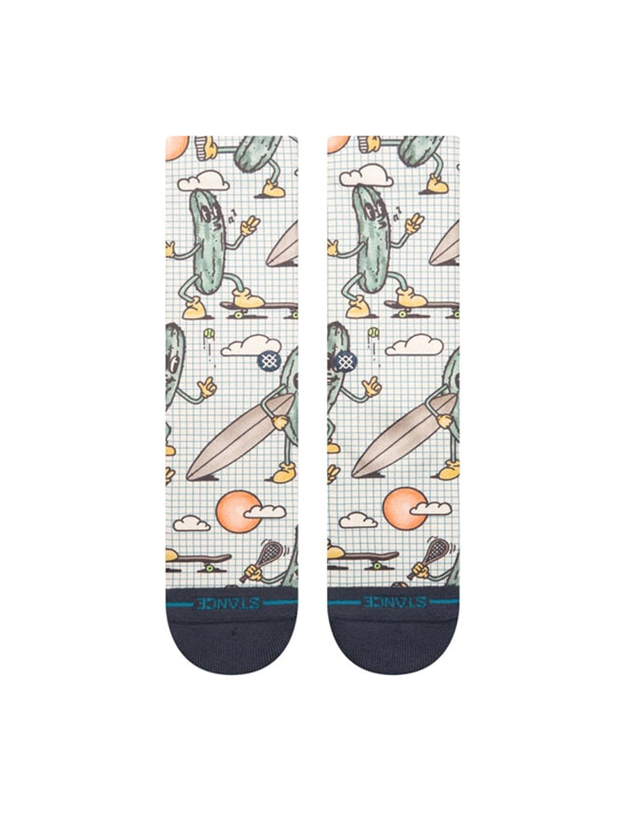 Feeling Pickled Crew Socks - Black