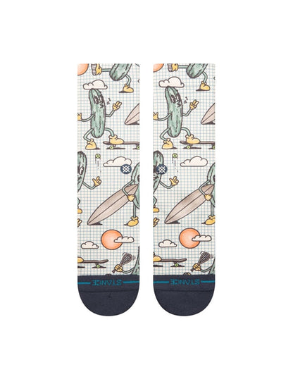 Feeling Pickled Crew Socks - Black