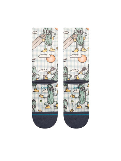 Feeling Pickled Crew Socks - Black