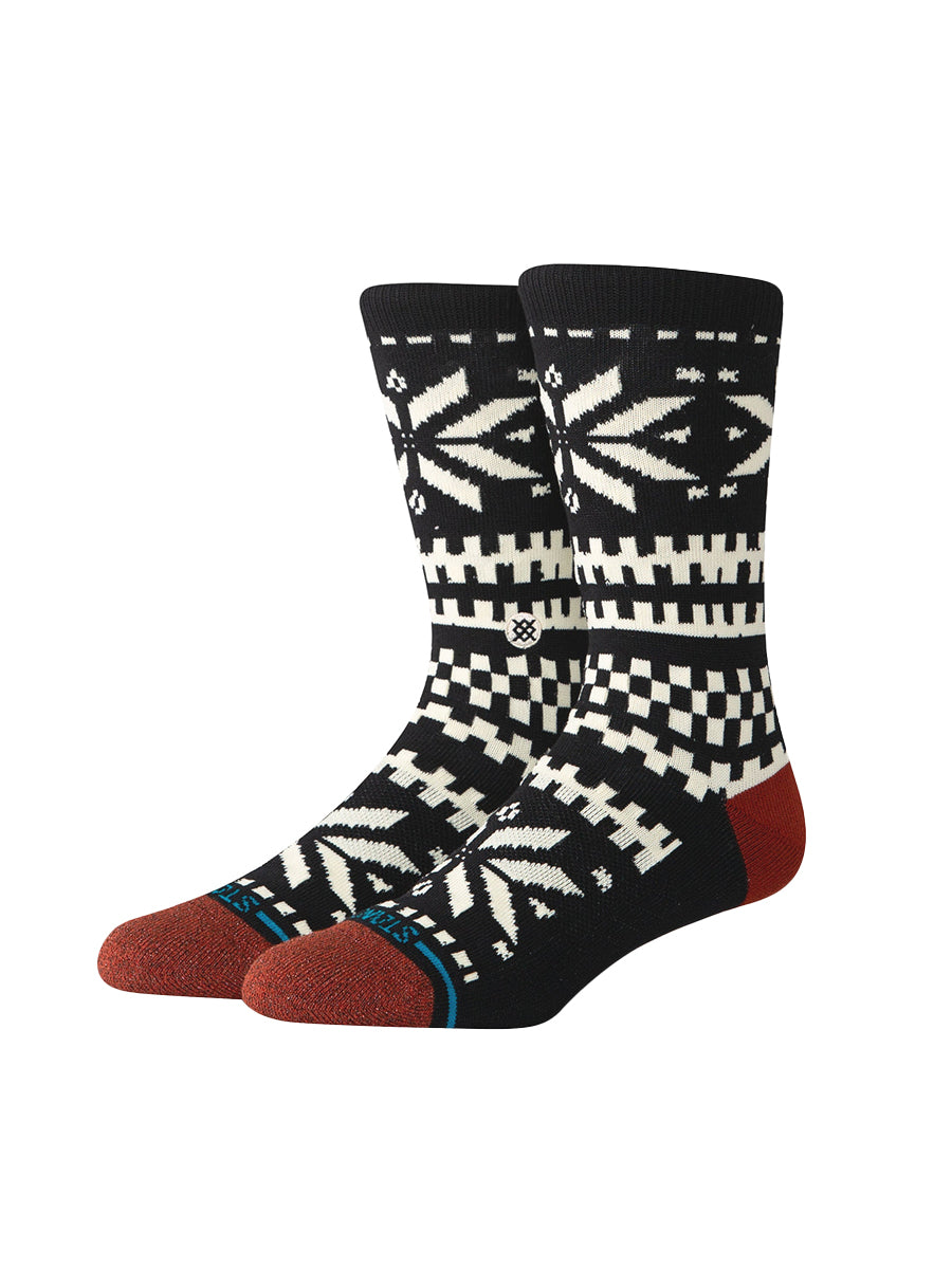 Flake Crew Sock - Black