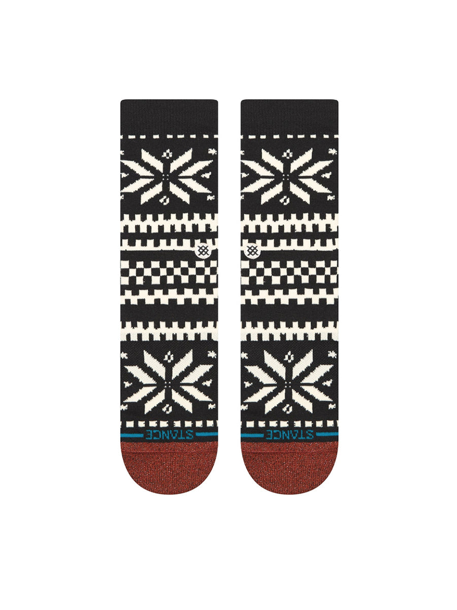 Flake Crew Sock - Black