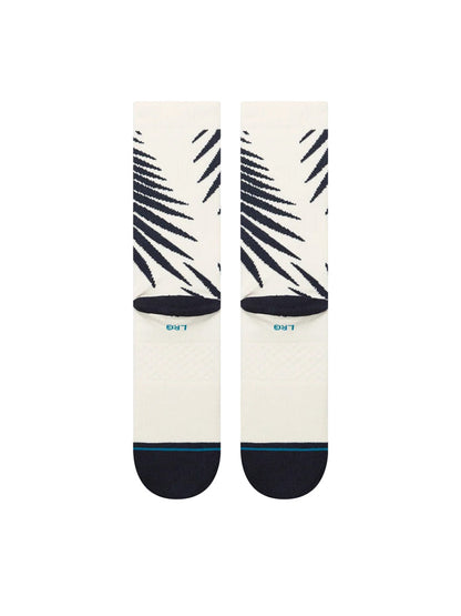 Frond Crew Socks - Navy