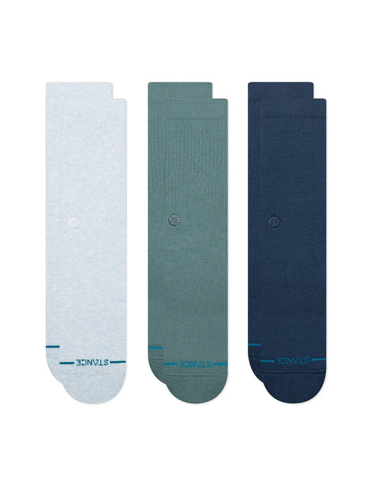 Icon Crew Sock 3-Pack - Mist