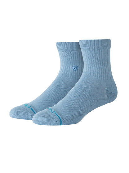 Icon Quarter Socks - Windward Blue