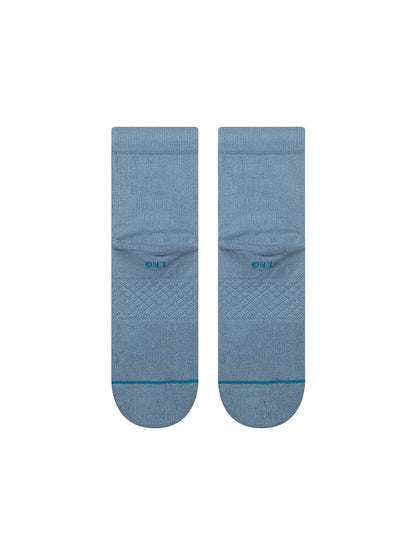 Icon Quarter Socks - Windward Blue