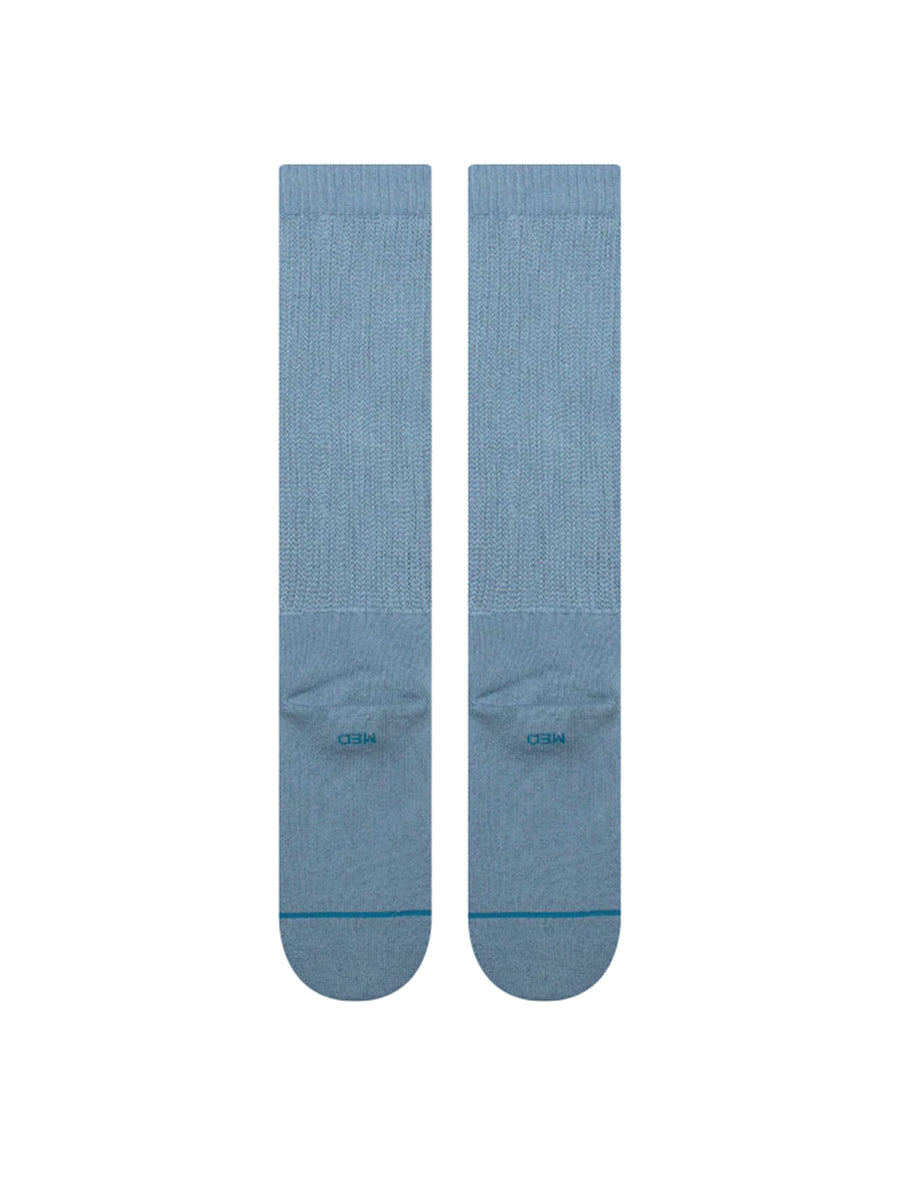 Icon Slouch Crew Socks - Windward Blue