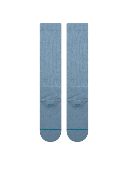 Icon Slouch Crew Socks - Windward Blue