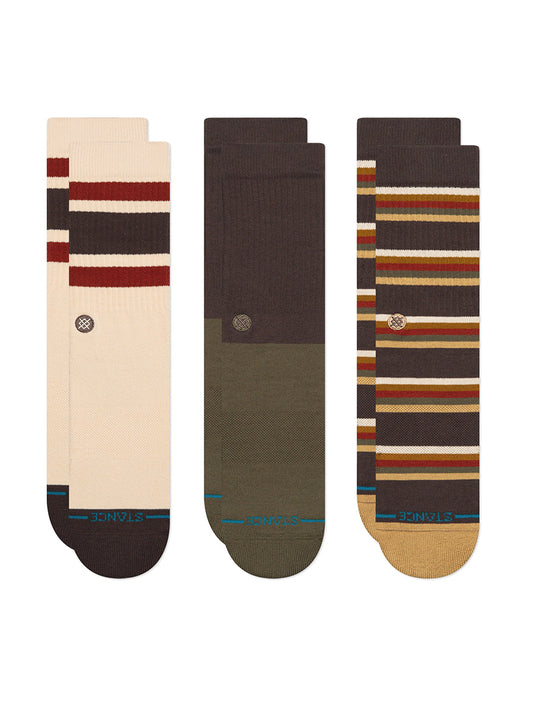 Mill House Socks 3-Pack - Dark Brown