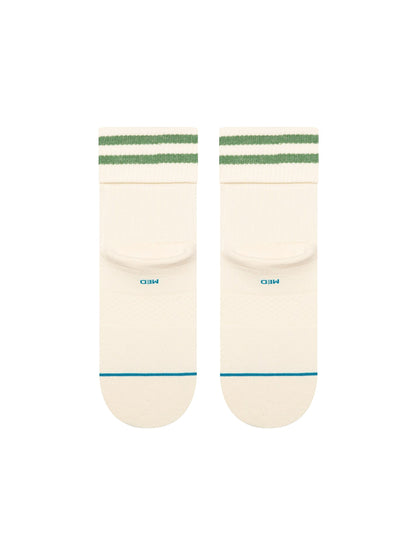 Roll Cuff Quarter Socks - Green