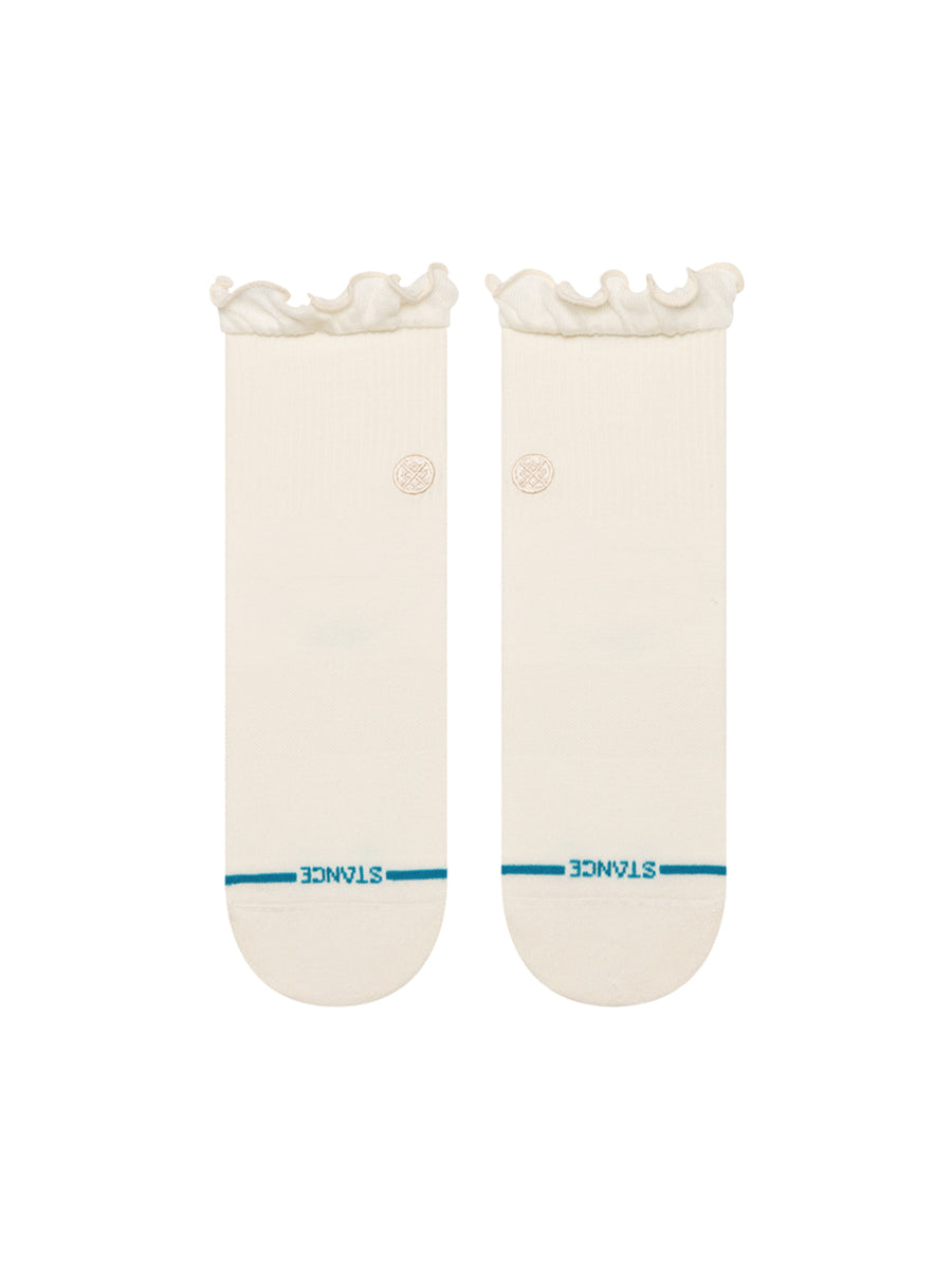 Ruffle Icon Quarter Socks - Ivory