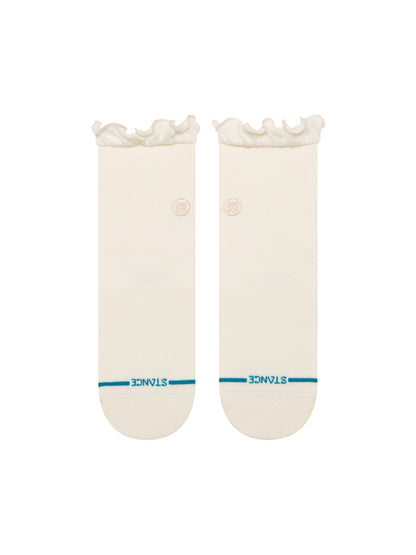 Ruffle Icon Quarter Socks - Ivory