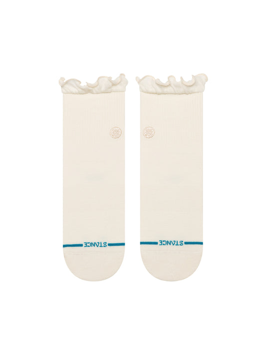 Ruffle Icon Quarter Socks - Ivory