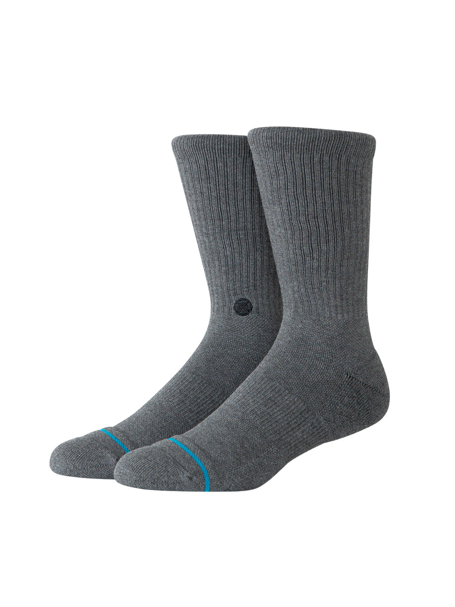 Signature Crew Socks - Black Heather
