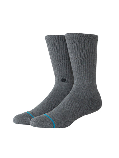 Signature Crew Socks - Black Heather