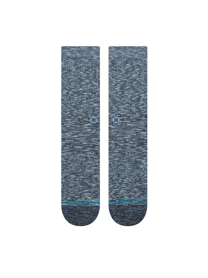 Slub Crew Socks - Navy